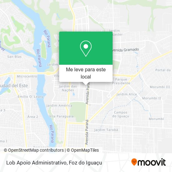Lob Apoio Administrativo mapa