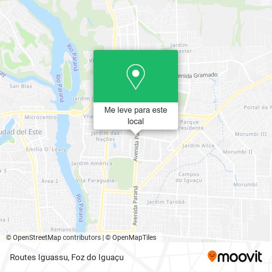 Routes Iguassu mapa