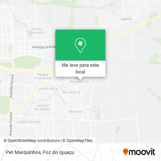 Pet Marquinhos mapa