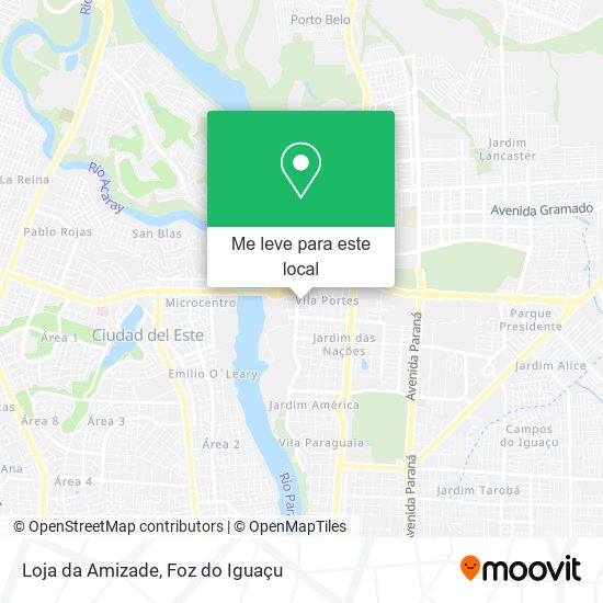 Loja da Amizade mapa