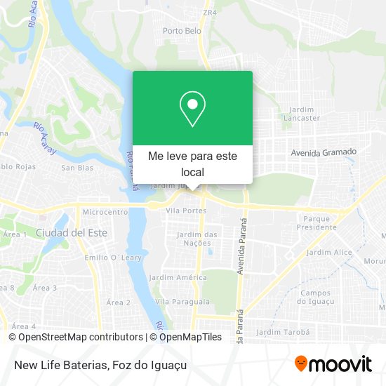 New Life Baterias mapa