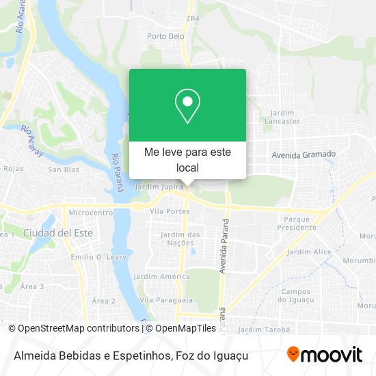 Almeida Bebidas e Espetinhos mapa