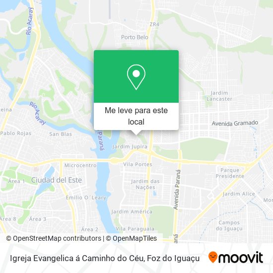 Igreja Evangelica á Caminho do Céu mapa