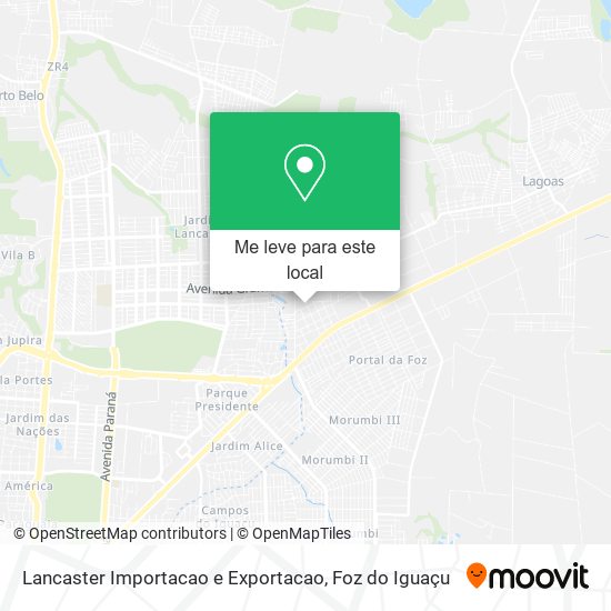 Lancaster Importacao e Exportacao mapa