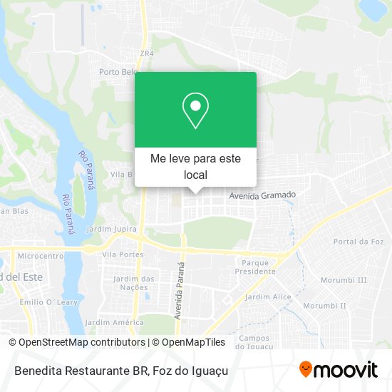 Benedita Restaurante BR mapa