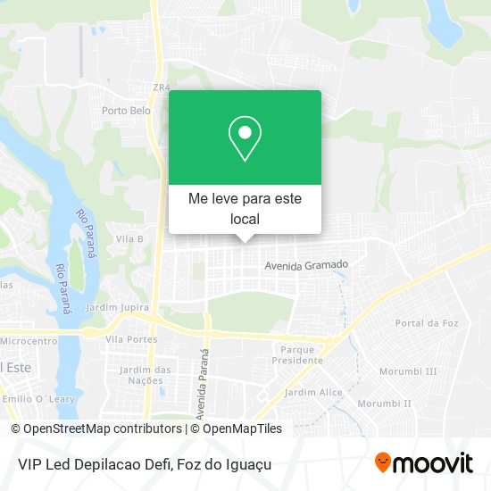 VIP Led Depilacao Defi mapa
