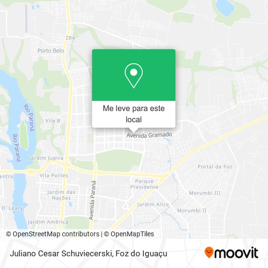 Juliano Cesar Schuviecerski mapa