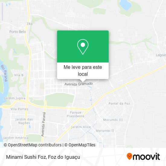 Minami Sushi Foz mapa