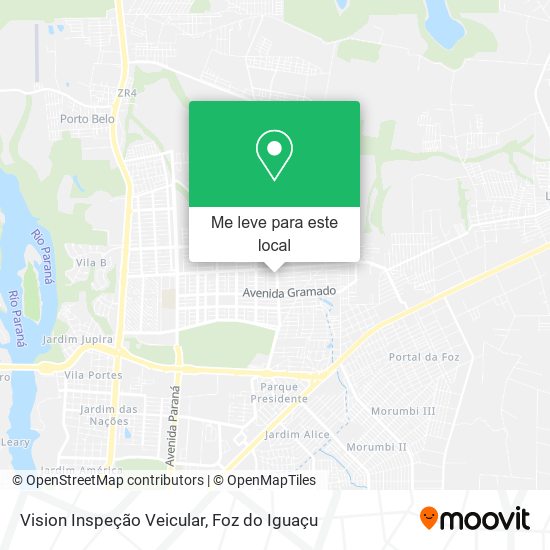 Vision Inspeção Veicular mapa