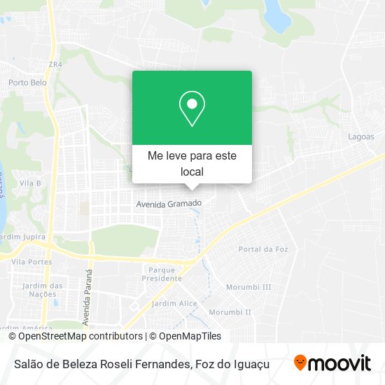 Salão de Beleza Roseli Fernandes mapa