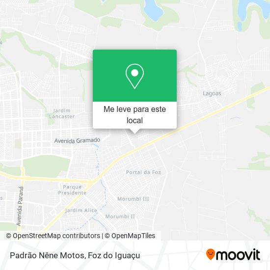 Padrão Nêne Motos mapa