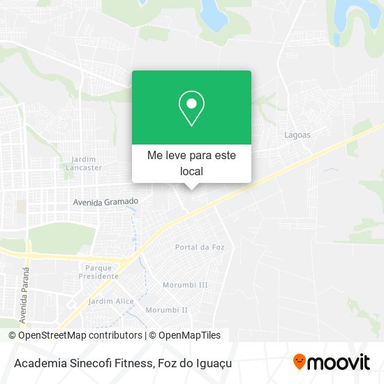 Academia Sinecofi Fitness mapa