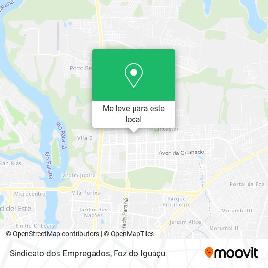 Sindicato dos Empregados mapa