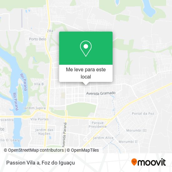 Passion Vila a mapa