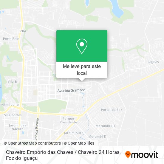 Chaveiro Empório das Chaves / Chaveiro 24 Horas mapa