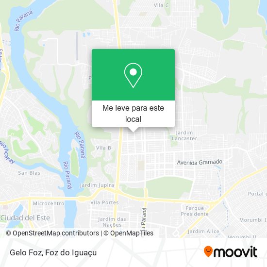 Gelo Foz mapa