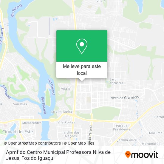 Apmf do Centro Municipal Professora Nilva de Jesus mapa