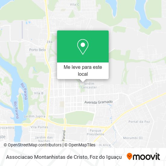 Associacao Montanhistas de Cristo mapa