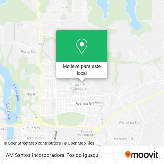 AM Santos Incorporadora mapa