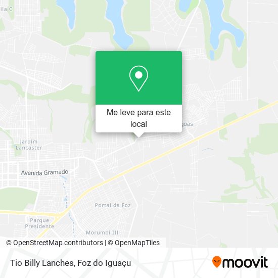 Tio Billy Lanches mapa