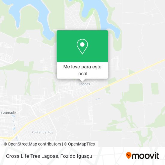 Cross Life Tres Lagoas mapa