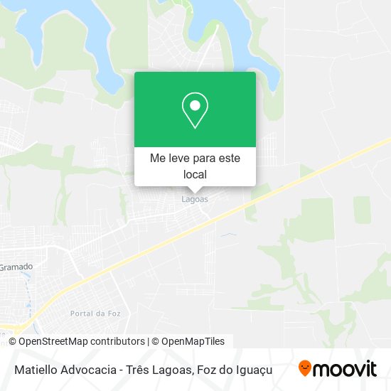 Matiello Advocacia - Três Lagoas mapa