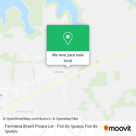 Farmácia Brasil Poupa Lar - Foz do Iguaçu mapa