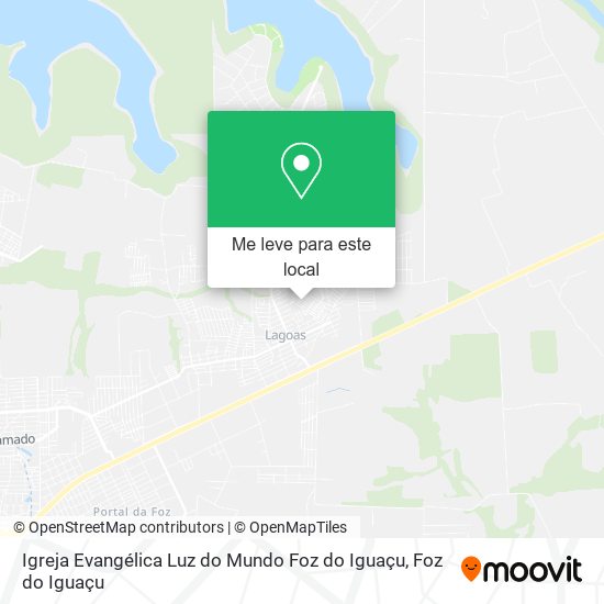 Igreja Evangélica Luz do Mundo Foz do Iguaçu mapa