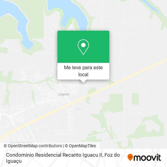 Condominio Residencial Recanto Iguacu II mapa