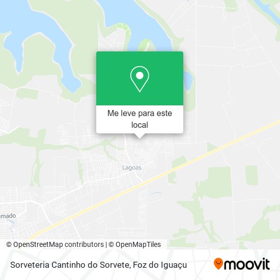 Sorveteria Cantinho do Sorvete mapa