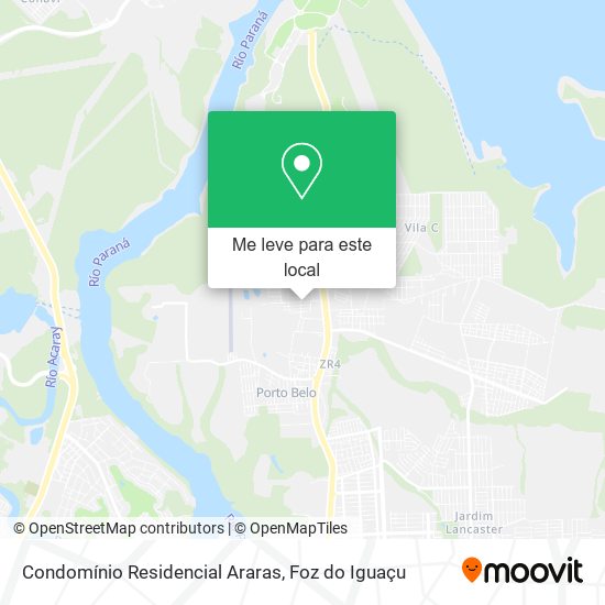 Condomínio Residencial Araras mapa