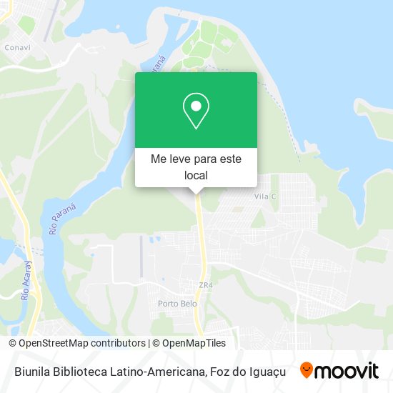Biunila Biblioteca Latino-Americana mapa