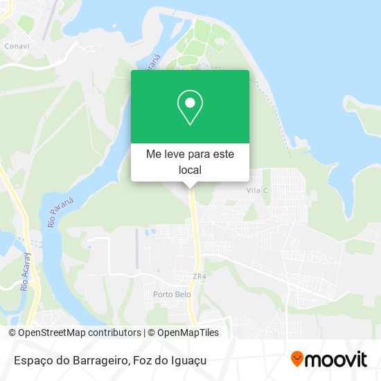 Espaço do Barrageiro mapa