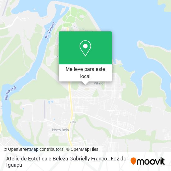 Ateliê de Estética e Beleza Gabrielly Franco. mapa
