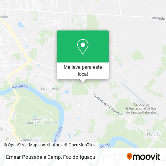 Emaar Pousada e Camp mapa