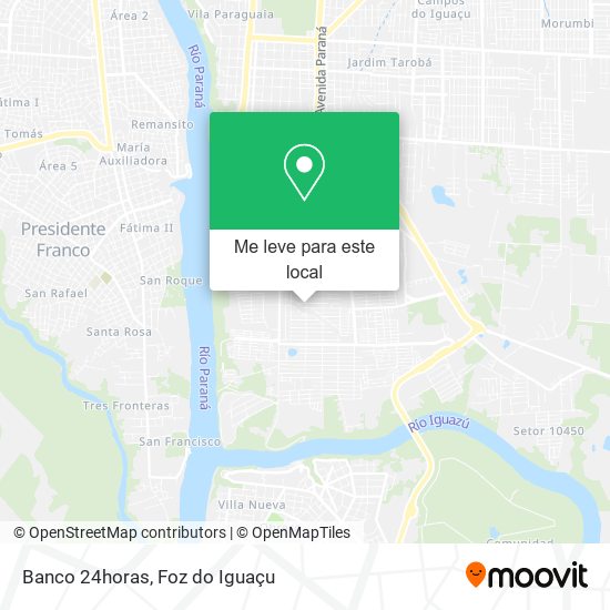 Banco 24horas mapa