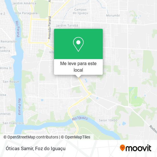 Óticas Samir mapa