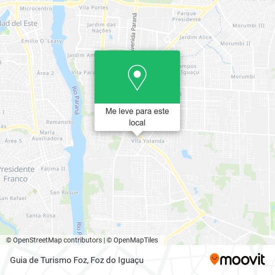 Guia de Turismo Foz mapa