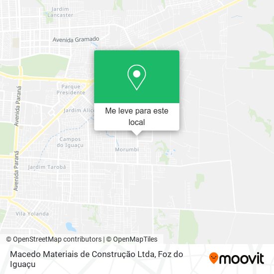 Macedo Materiais de Construção Ltda mapa