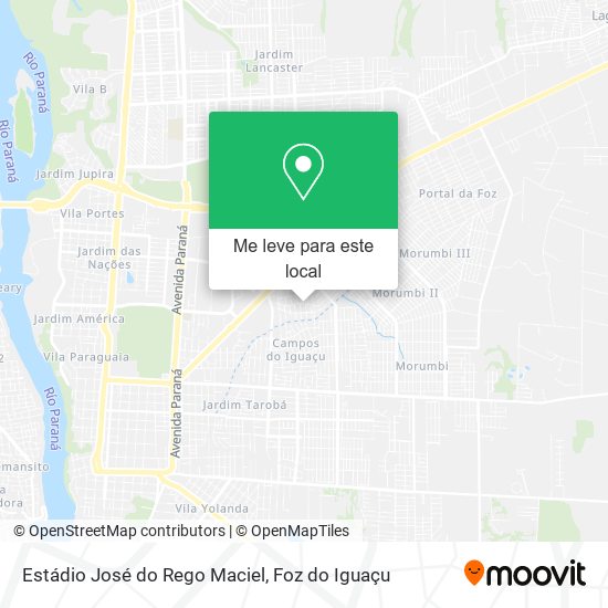 Estádio José do Rego Maciel mapa