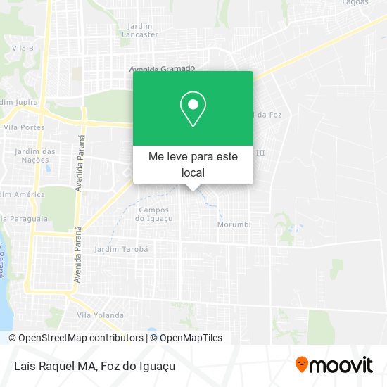 Laís Raquel MA mapa