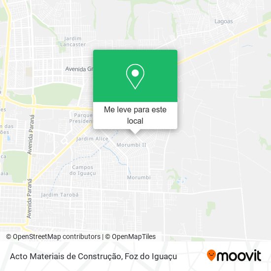 Acto Materiais de Construção mapa