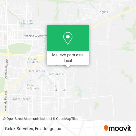 Gelak Sorvetes mapa