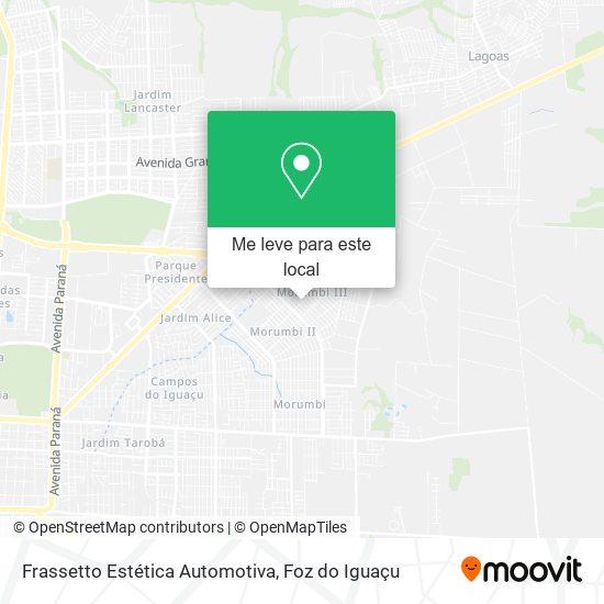 Frassetto Estética Automotiva mapa