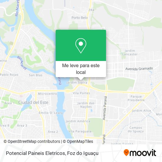 Potencial Paineis Eletricos mapa