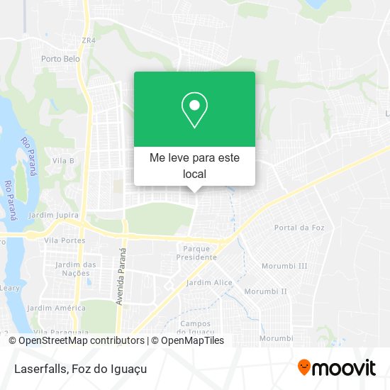 Laserfalls mapa