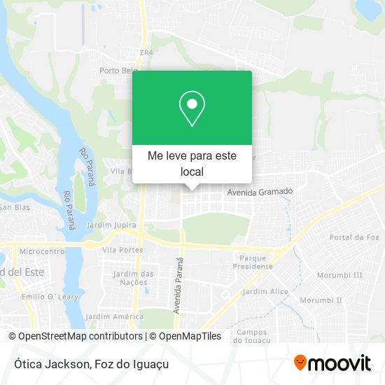 Ótica Jackson mapa