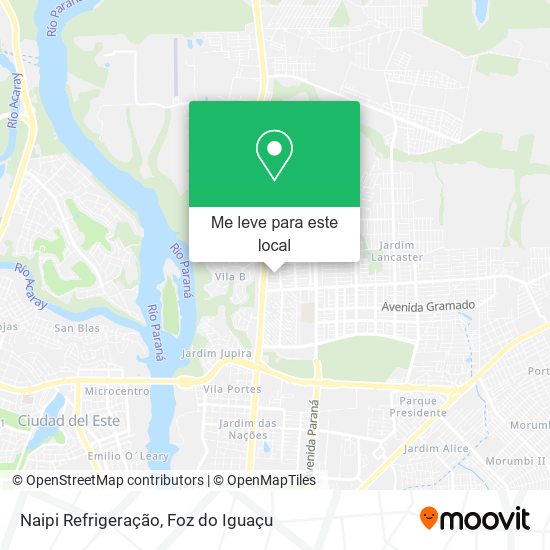 Naipi Refrigeração mapa