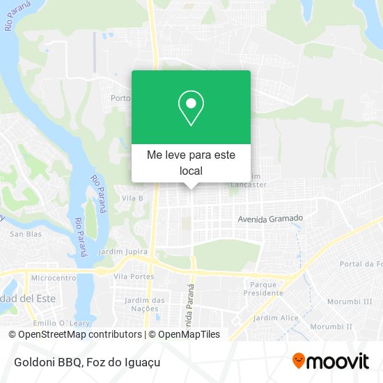 Goldoni BBQ mapa