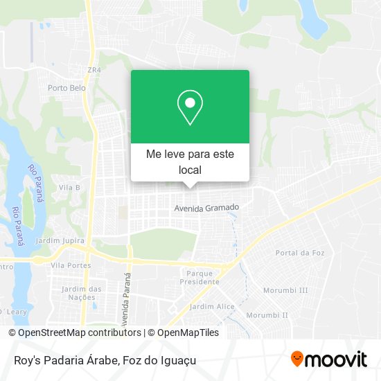Roy's Padaria Árabe mapa